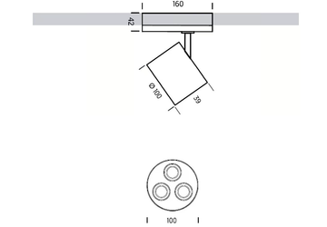 GOT PROJECTOR TRACK - LED track-Light by ONOK Lighting - view 3